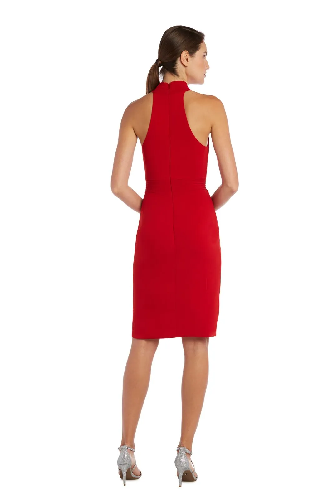 Mock Neck Midi Dress