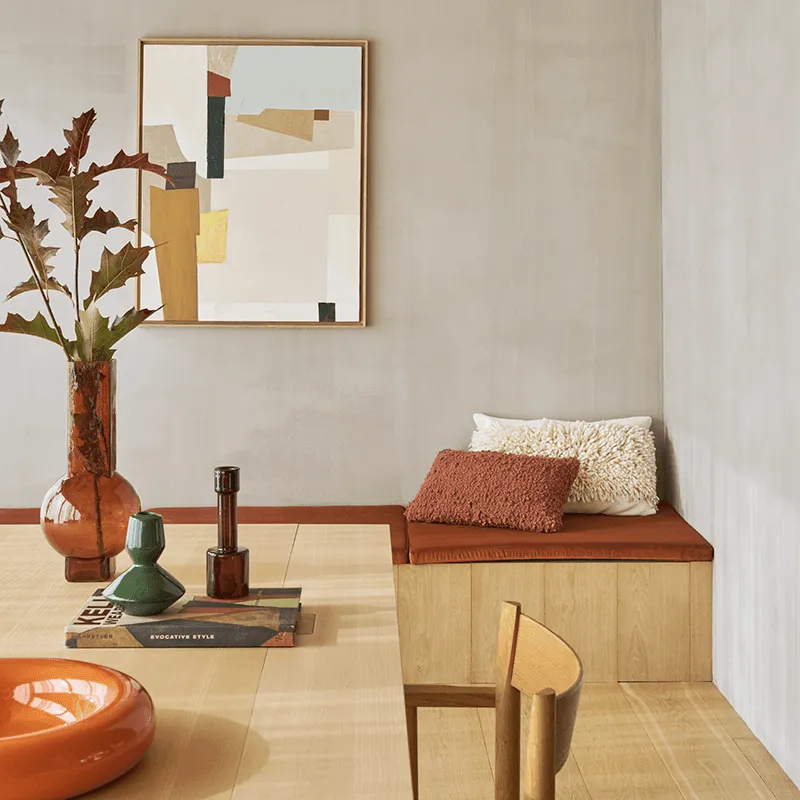 Vase Eve rustic brown